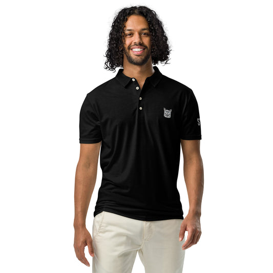 Syan Blue Eyes Slim Fit Polo black