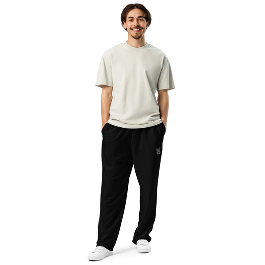 Syan Wide-Leg Joggers Black