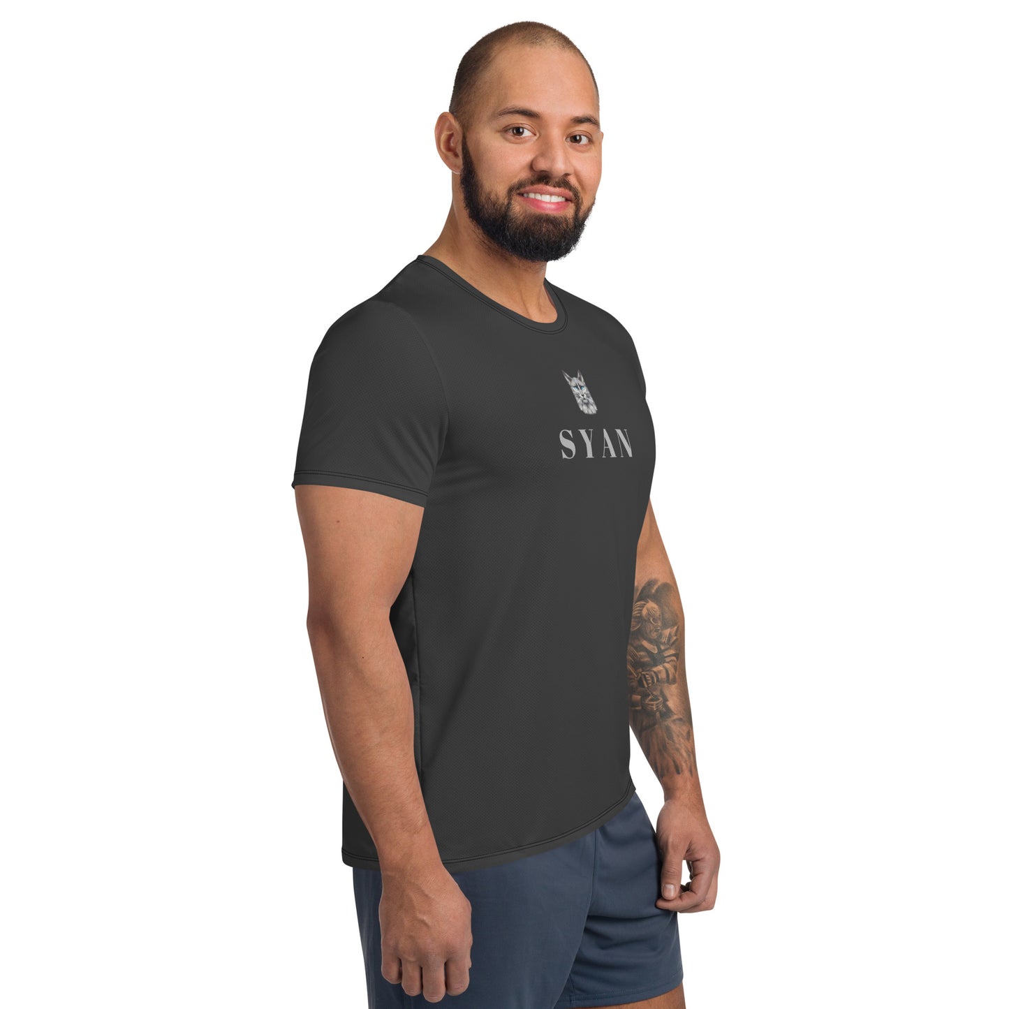 Syan Blue Eyes Athletic Fit T-Shirt Eclipse