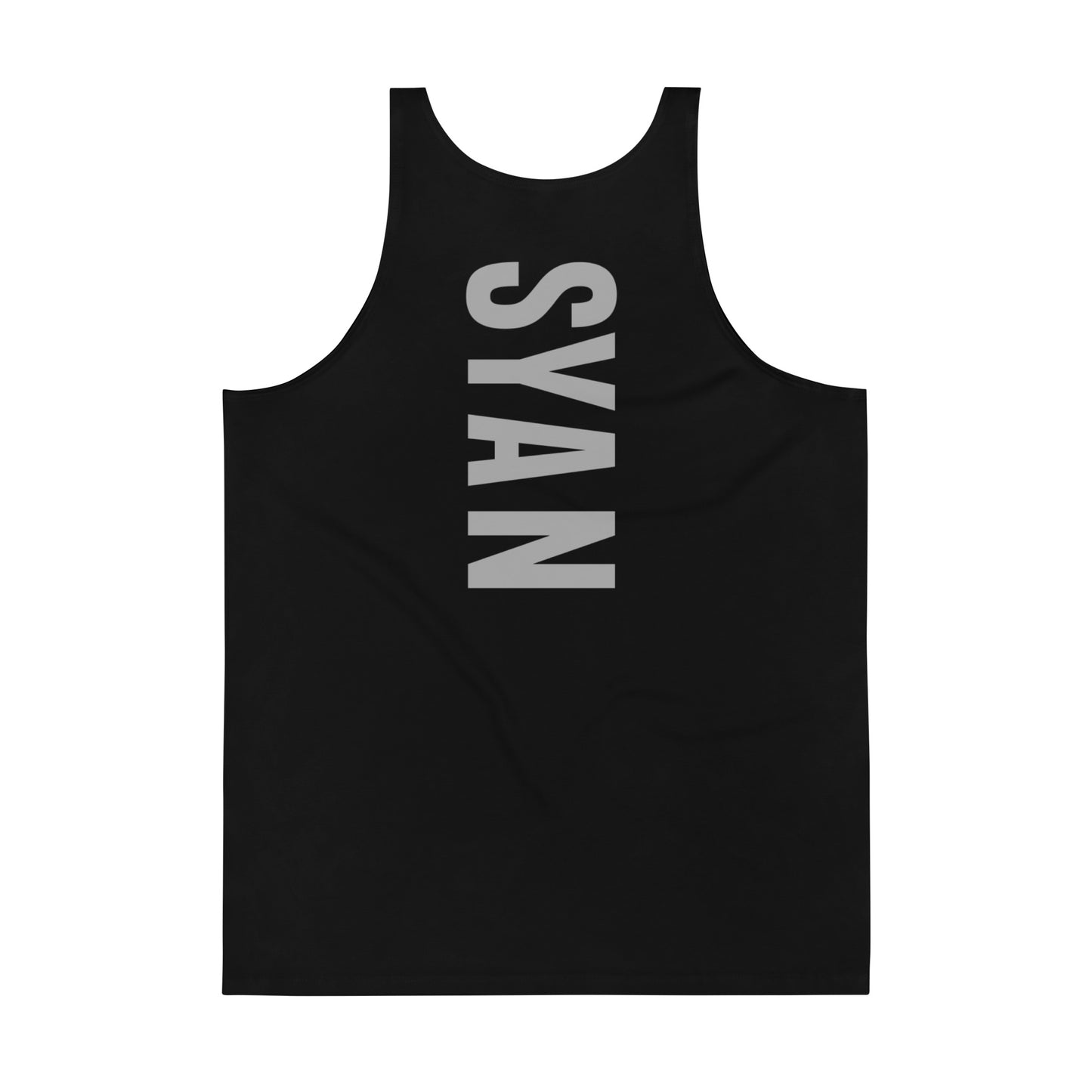 Syan Blue Eyes Relaxed Fit Tank Top Black