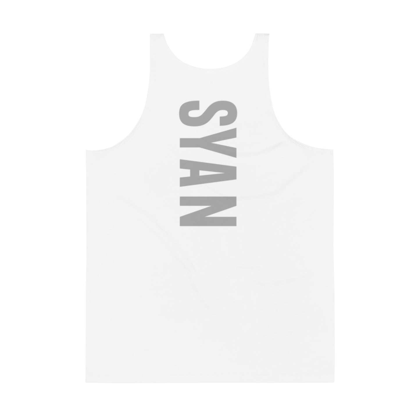 Syan Blue Eyes Relaxed Fit Tank Top White