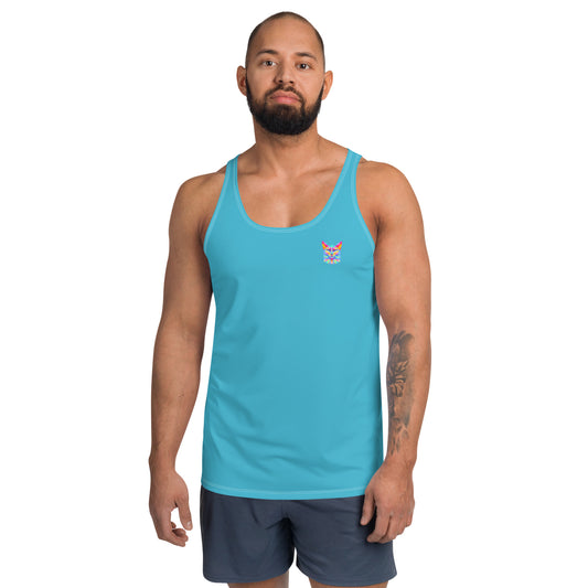 Syan Relaxed Fit Tank Top Bright Summer Sky