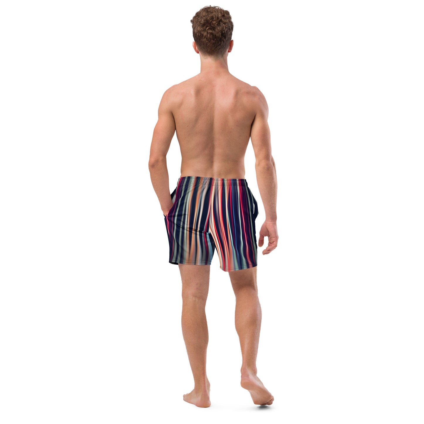 Distinguish Colourful Stripes Swim Shorts