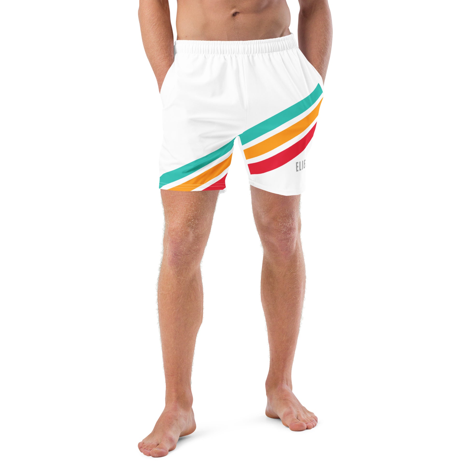 Summer Swim Shorts White