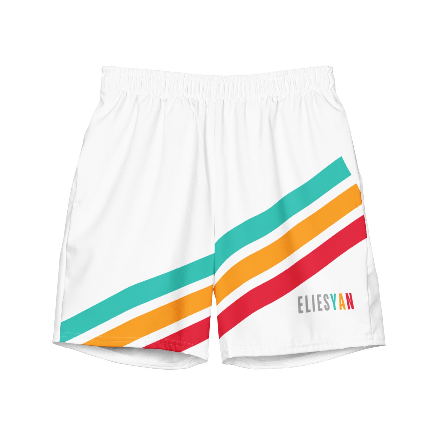 Syan"3 Summer Swim Shorts White