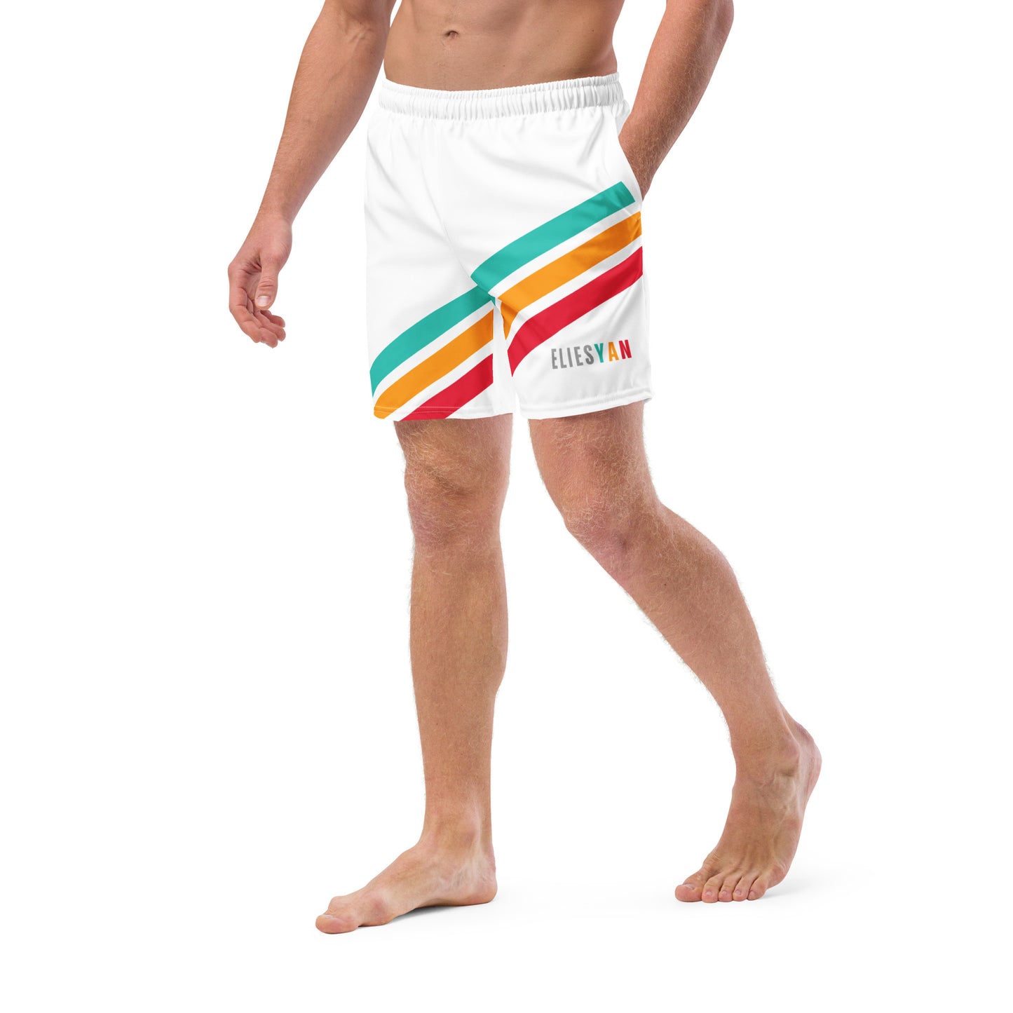 Syan"3 Summer Swim Shorts White