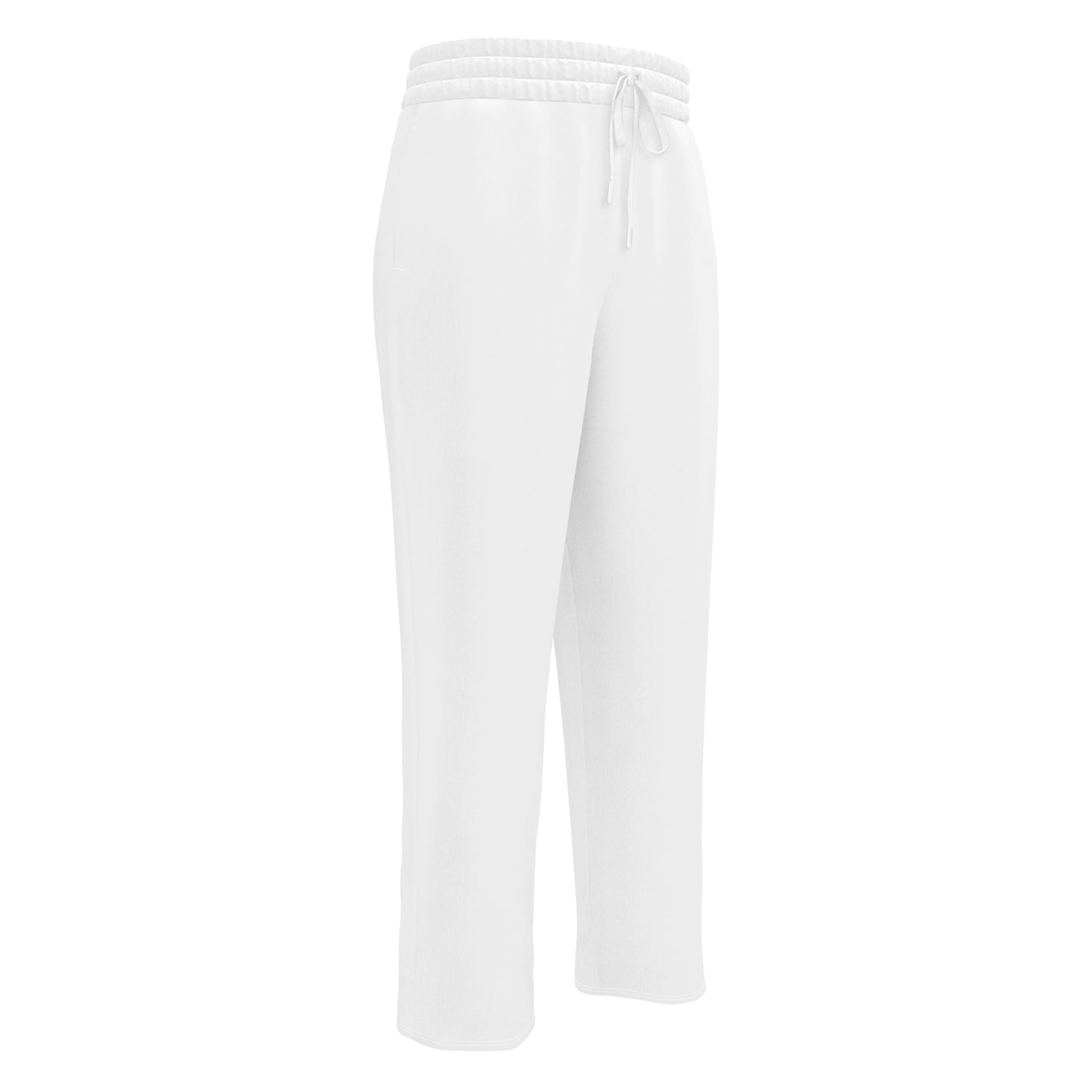 Syan Wide-Leg Joggers White