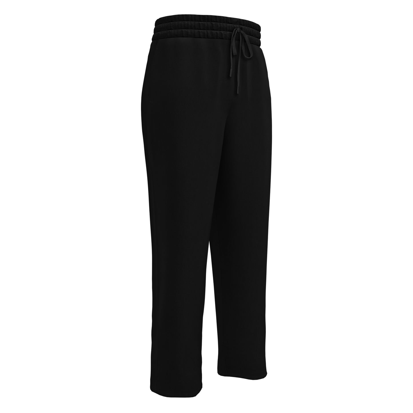 Syan Wide-Leg Joggers Black