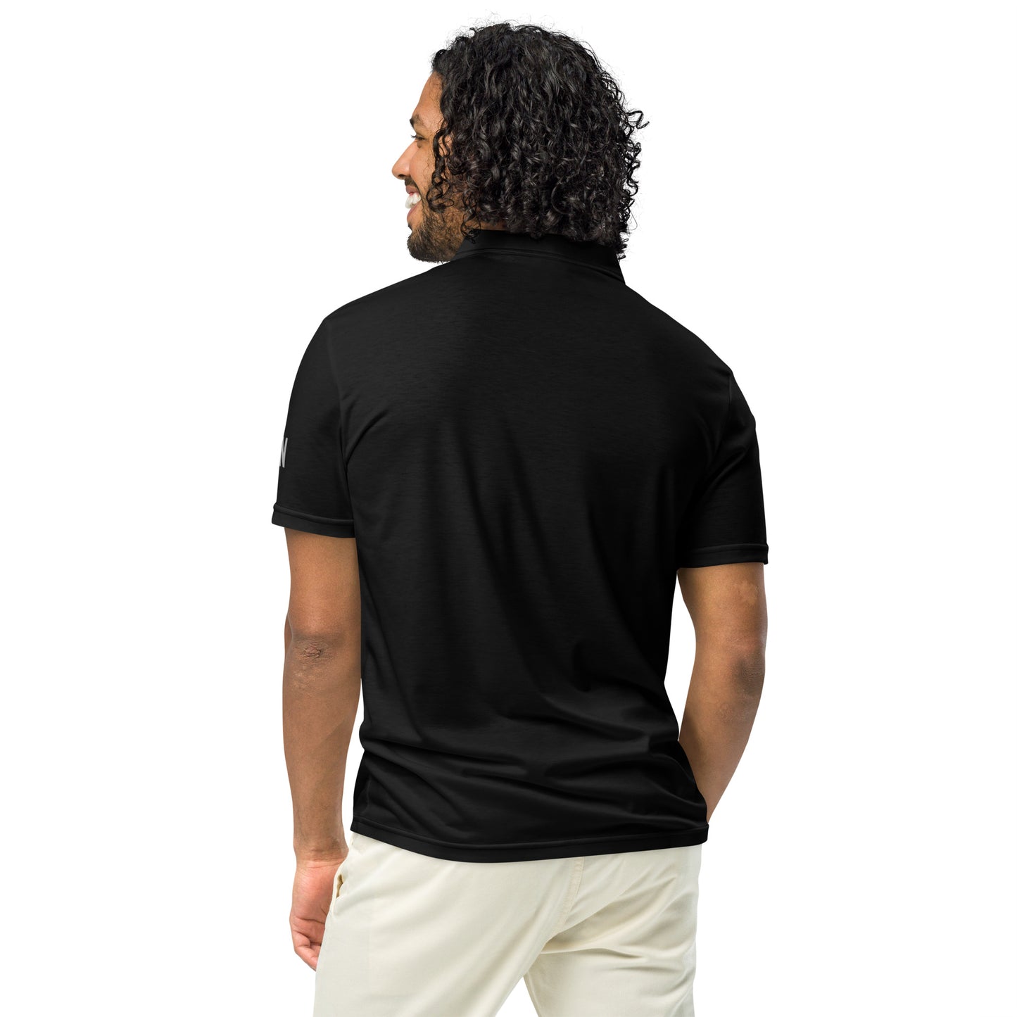 Syan Blue Eyes Slim Fit Polo Black