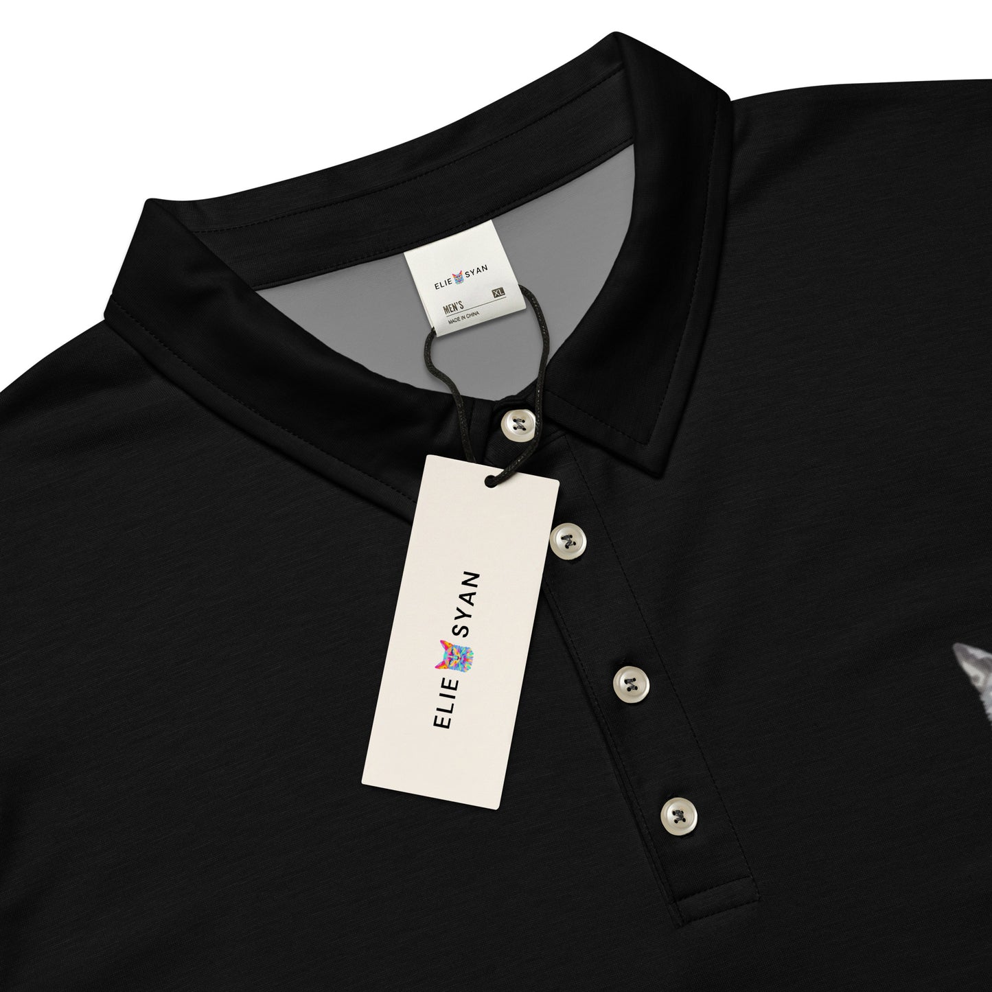 Syan Blue Eyes Slim Fit Polo Black