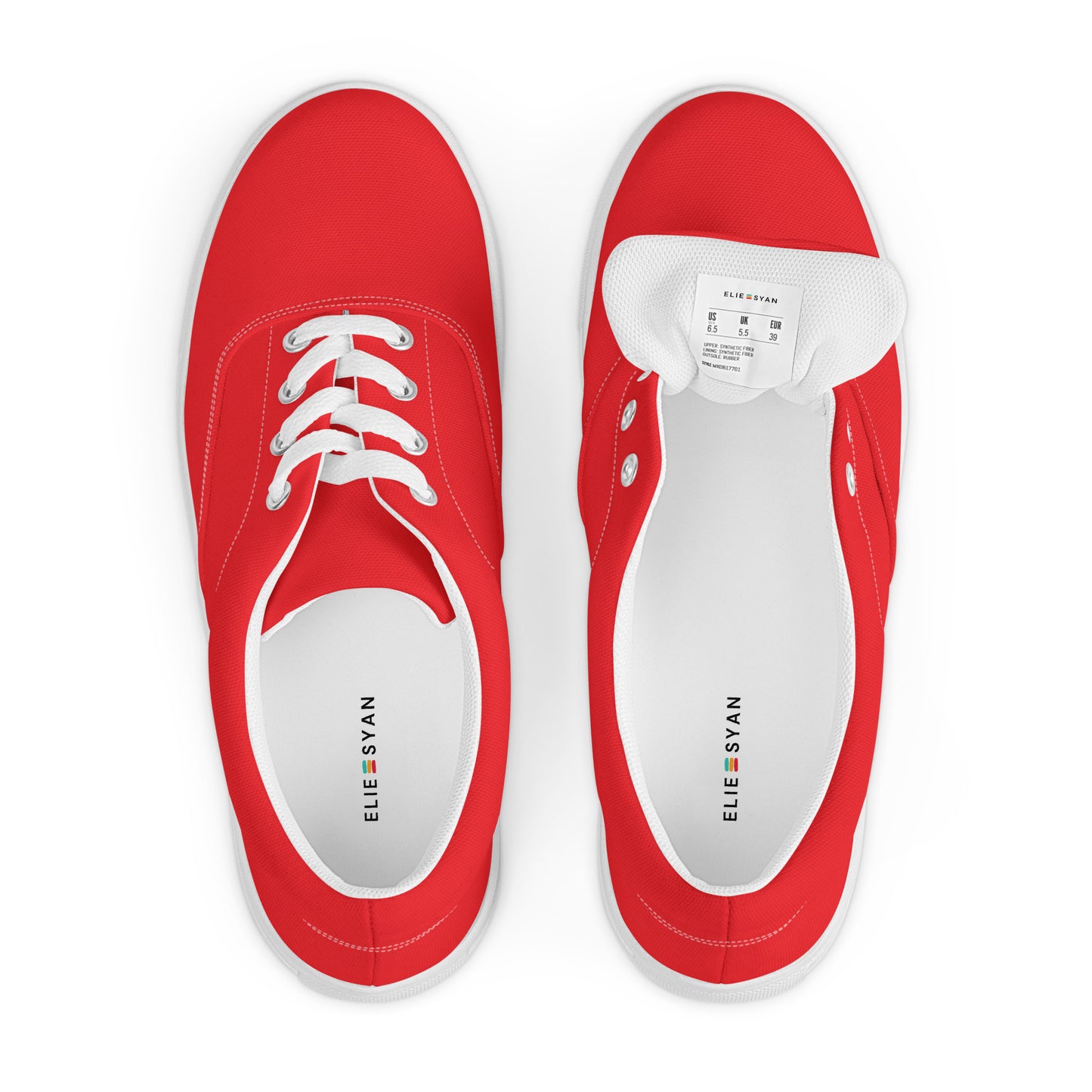 Lace Up Shoes Alizarin Red