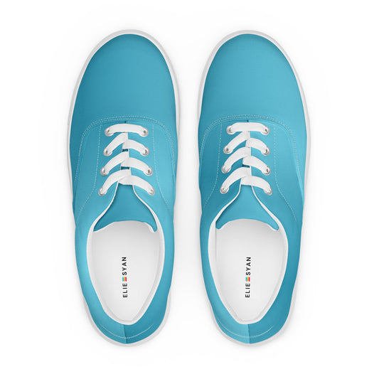 Sexy Blue Men’s Lace-Up Shoes