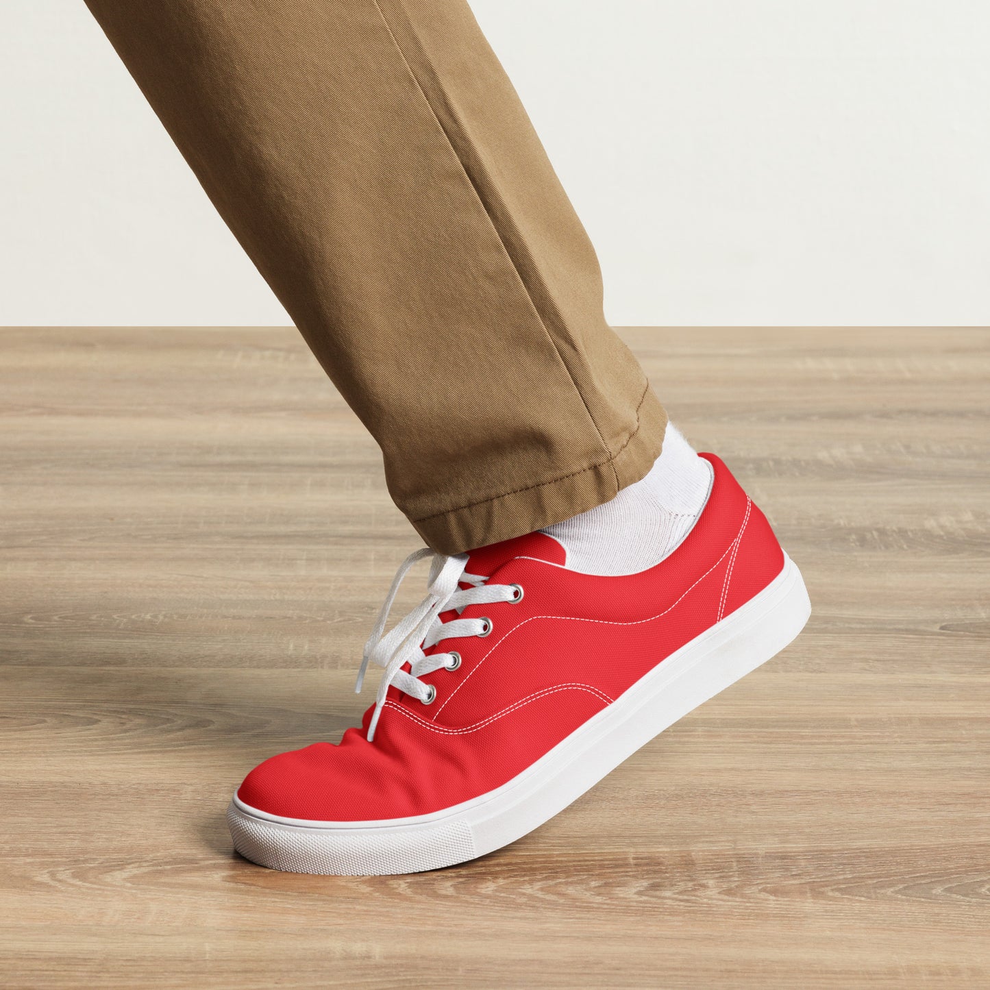 Lace Up Shoes Alizarin Red