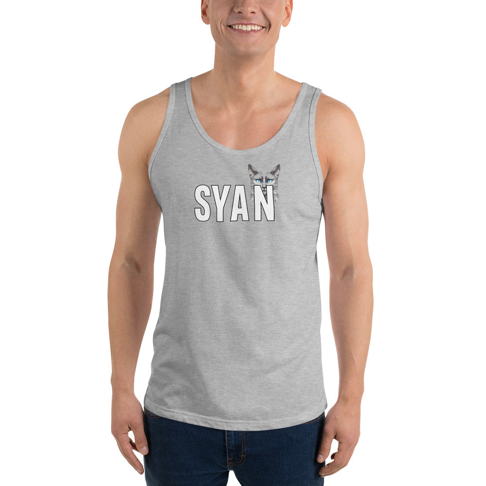 Fitted Active Syan Blue Eyes Tank Top