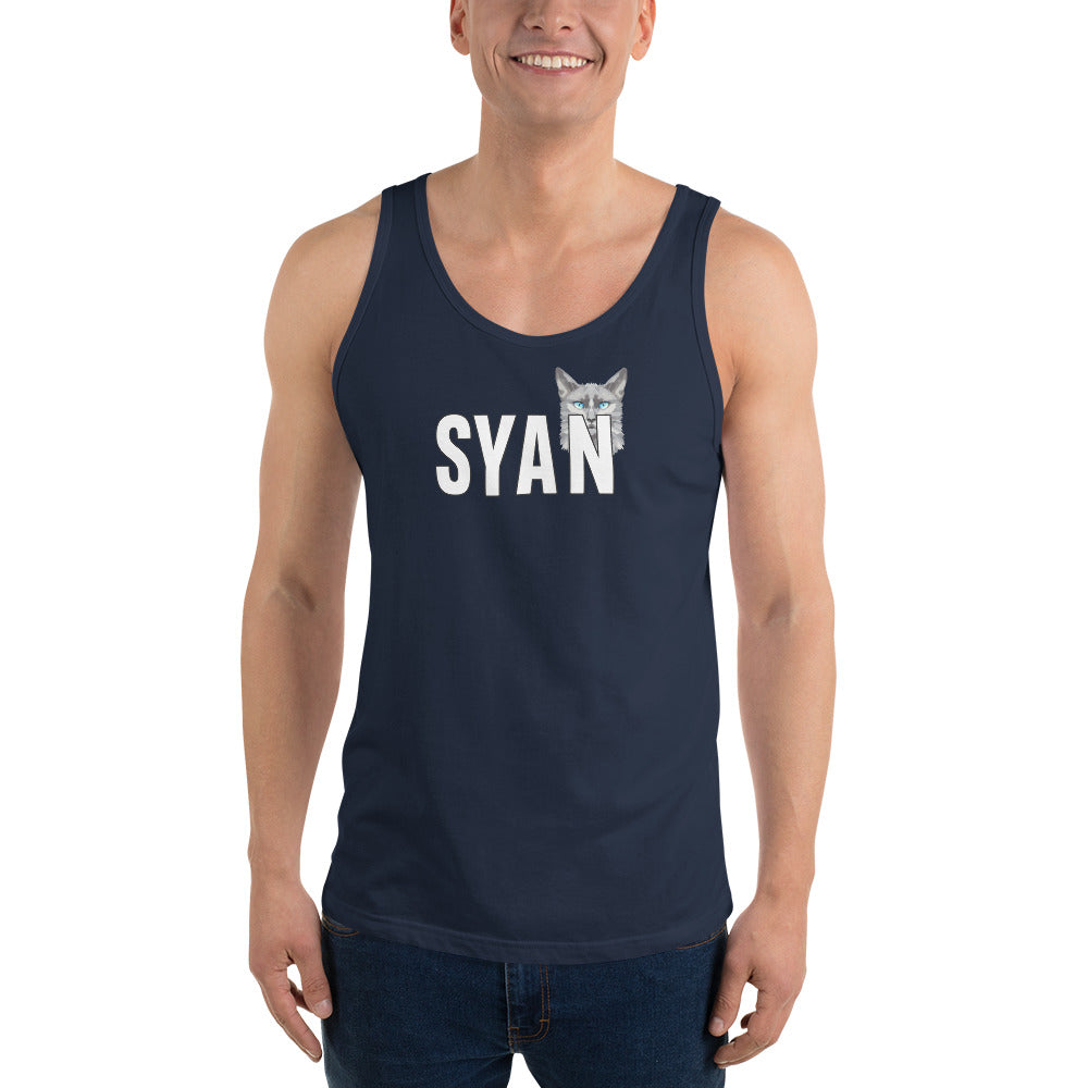 Fitted Active Syan Blue Eyes Tank Top