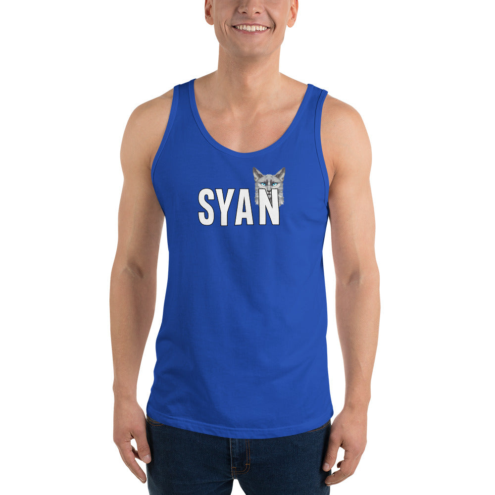 Fitted Active Syan Blue Eyes Tank Top