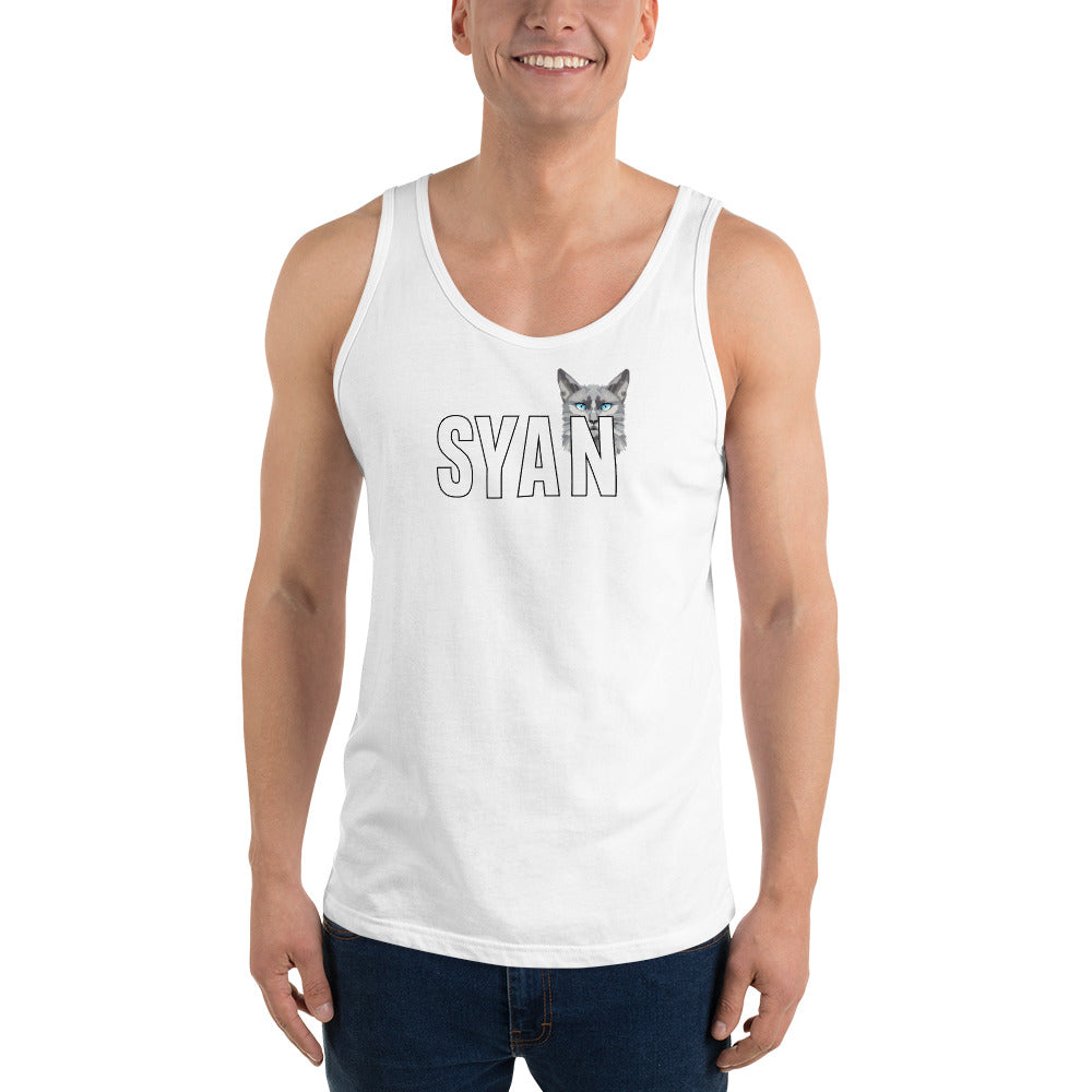 Fitted Active Syan Blue Eyes Tank Top