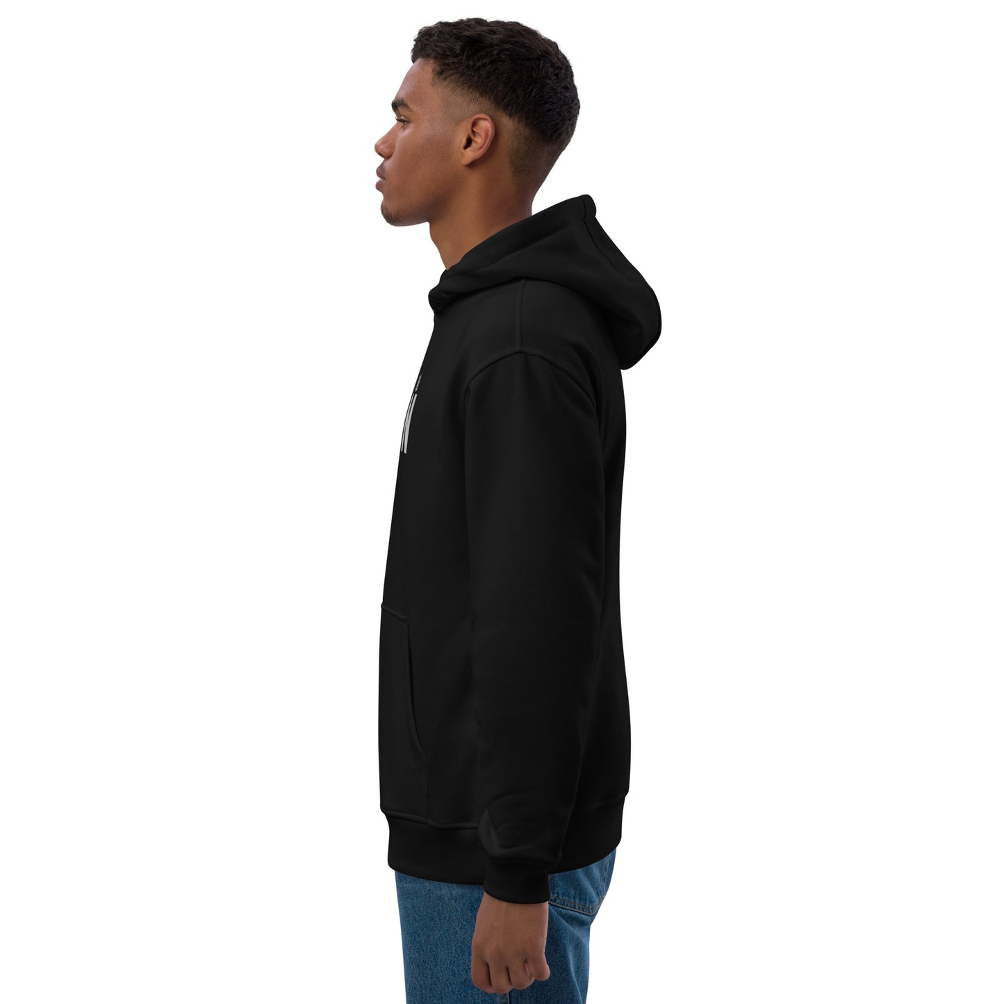 Premium Organic Cotton Hoodie Black