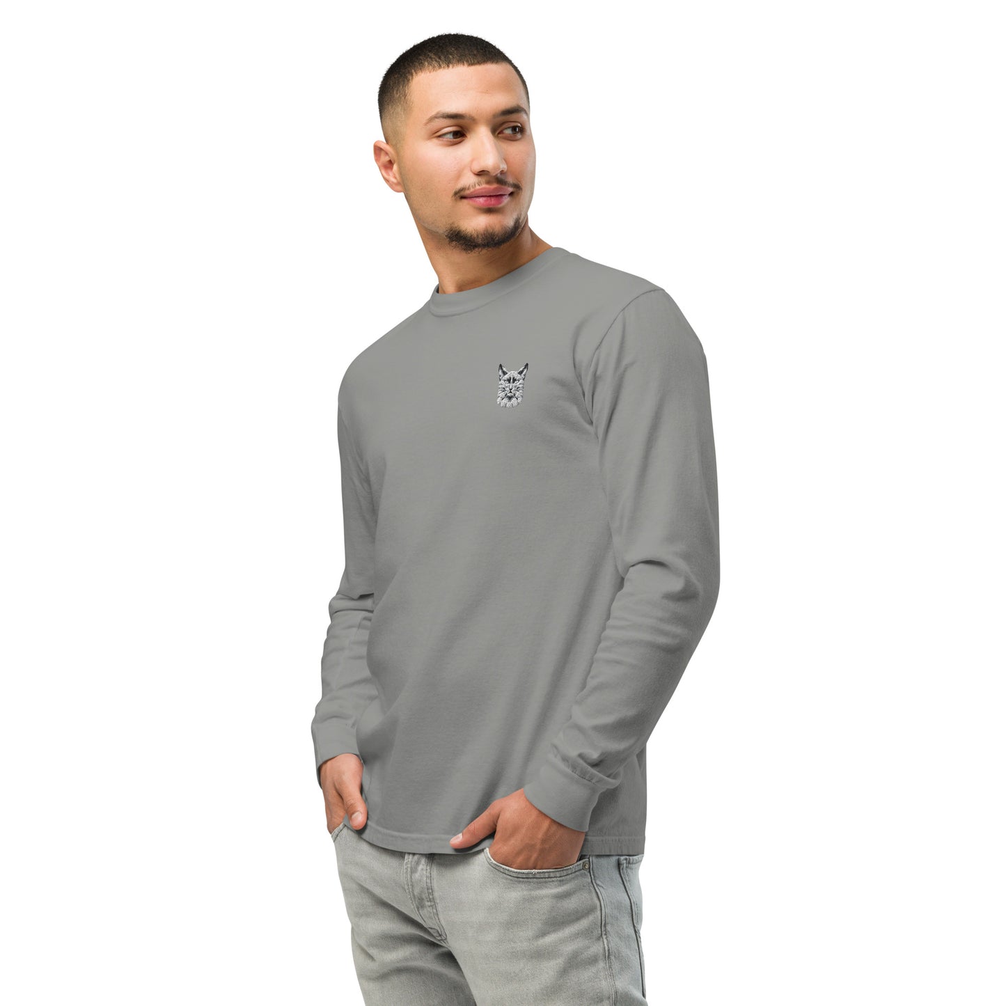 Syan Heavyweight Long-Sleeve Relaxed Fit Embroidery