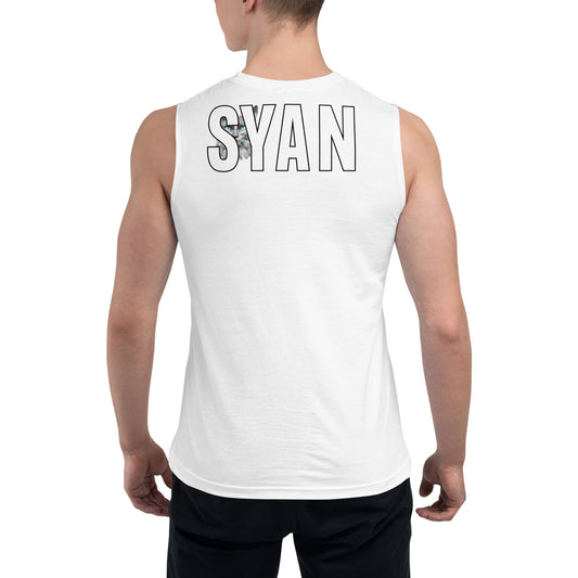 Syan Blue Eyes Fitted Tank Top