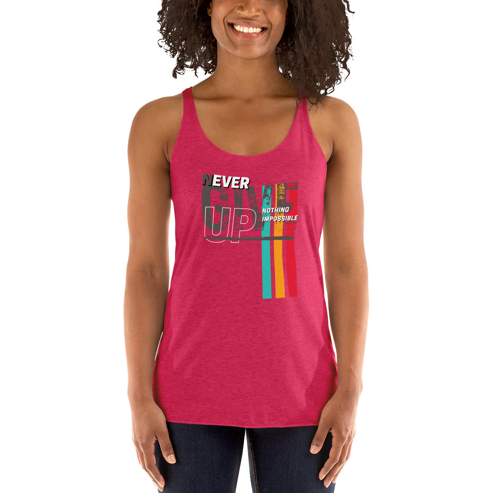 Fit Lightweight Tank Top Never Give Up