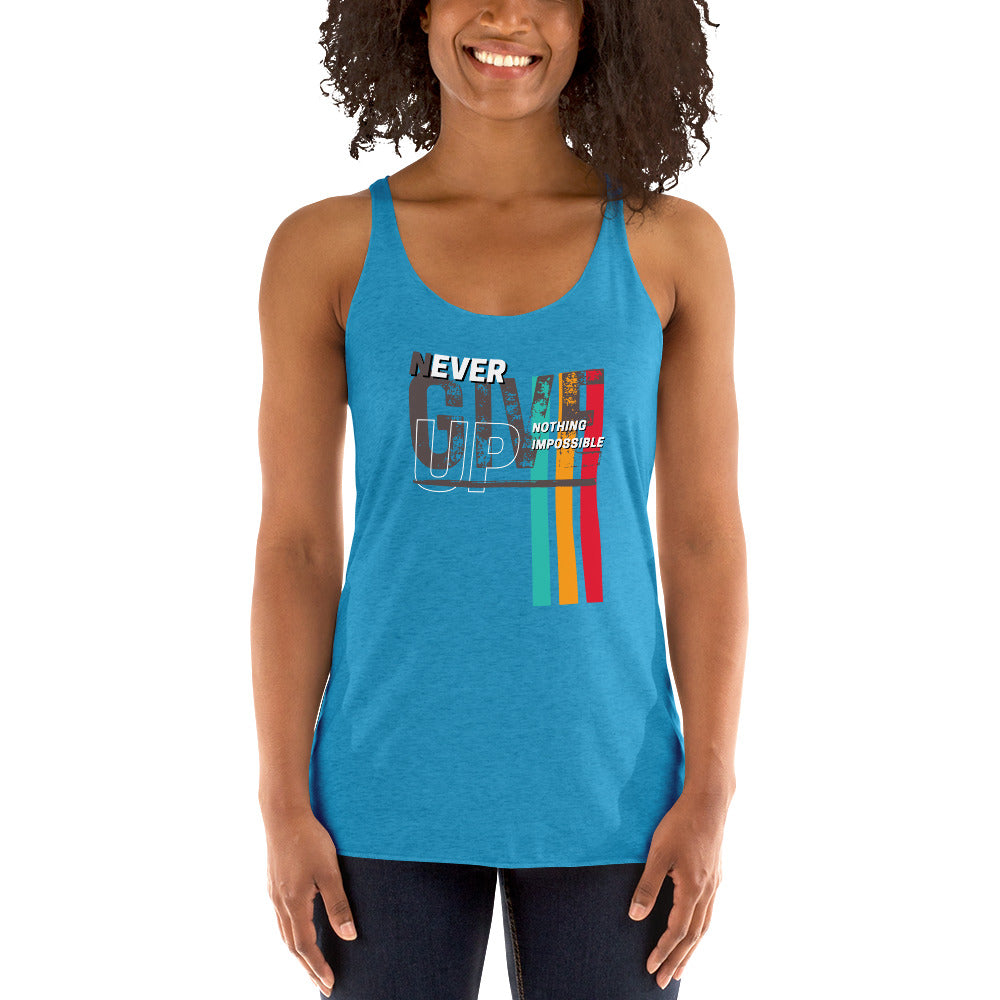 Fit Lightweight Tank Top Never Give Up