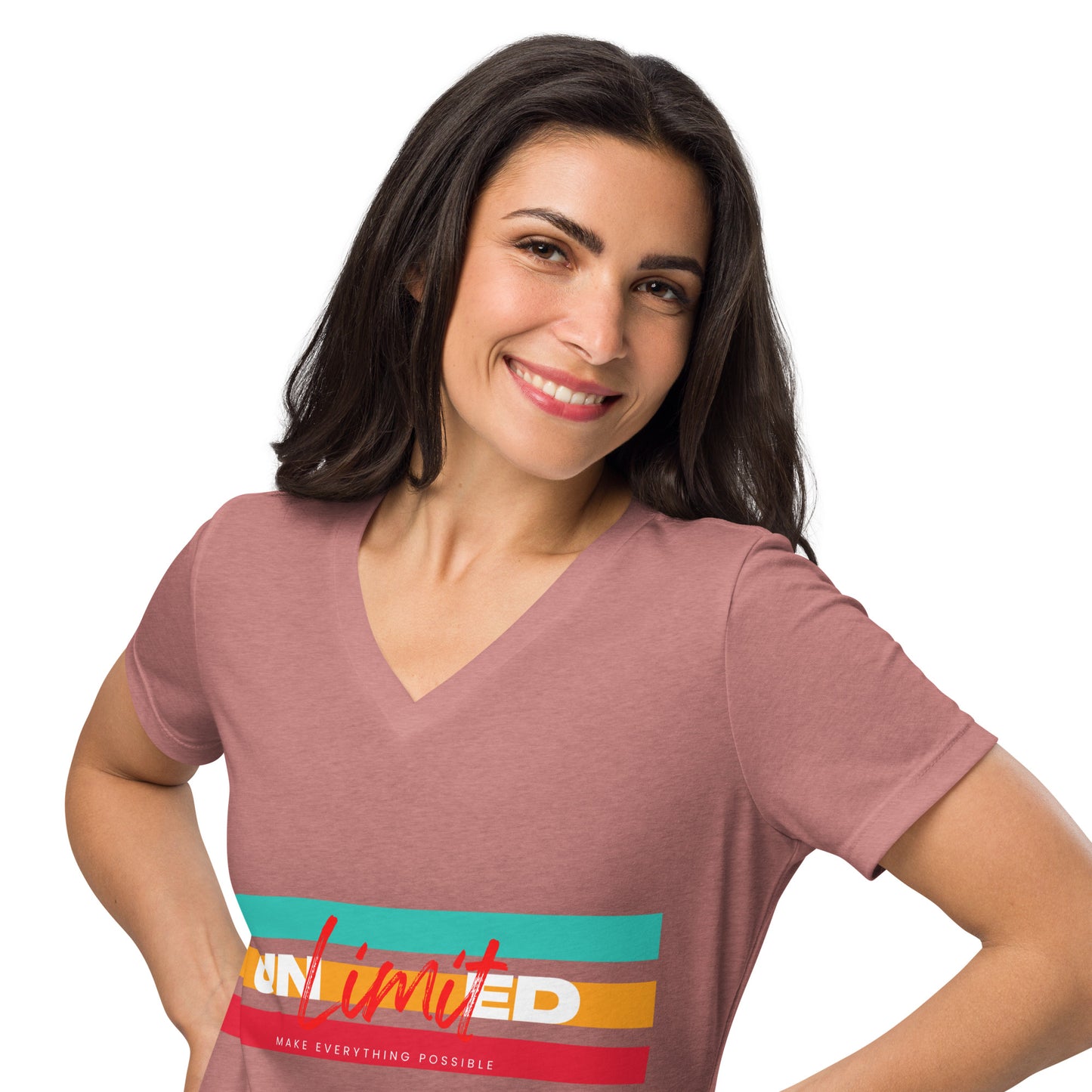 Relaxed V-Neck T-Shirt Unlimited