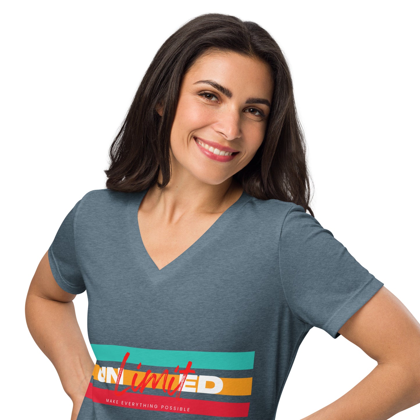 Relaxed V-Neck T-Shirt Unlimited